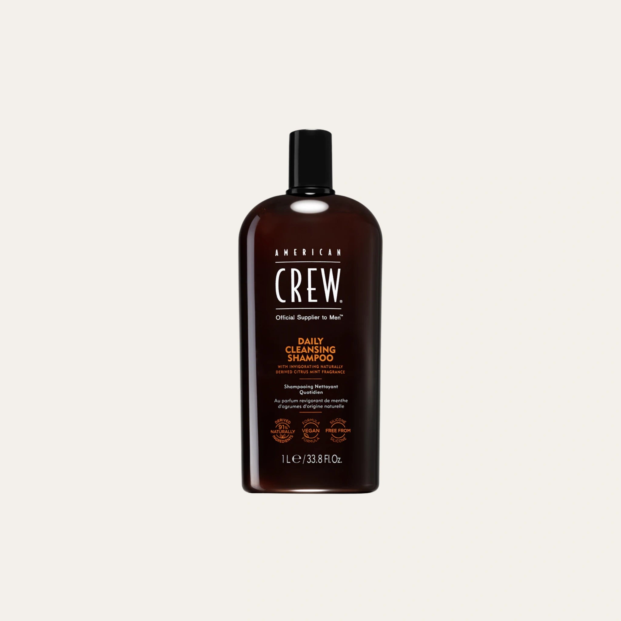 American Crew Daily Cleansing Shampoo puhdistaa tehokkaasti ja poistaa ylimääräisen talin jättäen hiukset raikkaiksi. Sopii päivittäiseen käyttöön.