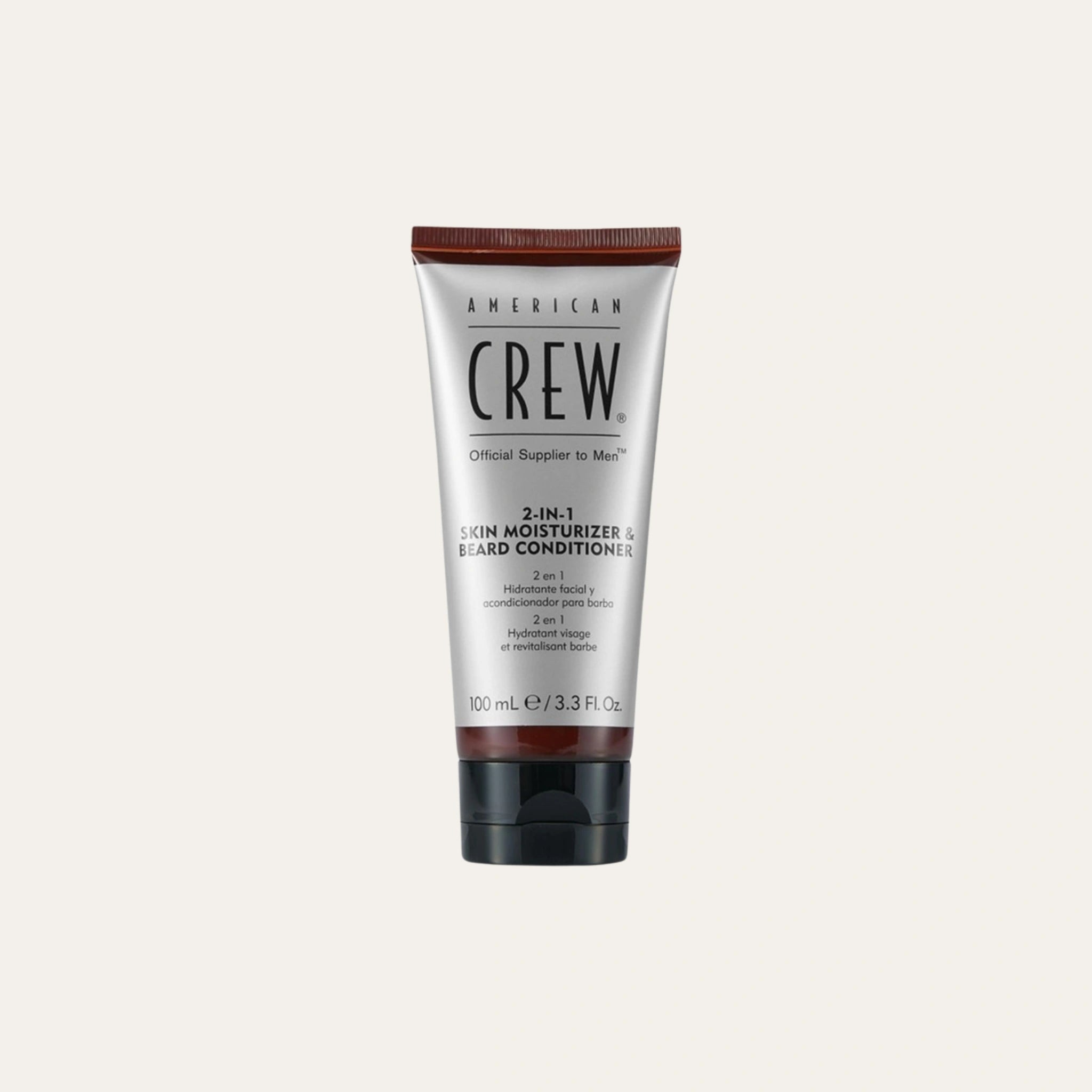 American Crew 2-in-1 Skin Moisturizer and Beard Conditioner kosteuttaa ihoa ja pehmentää parran. Kevyt koostumus arjen helppouteen.