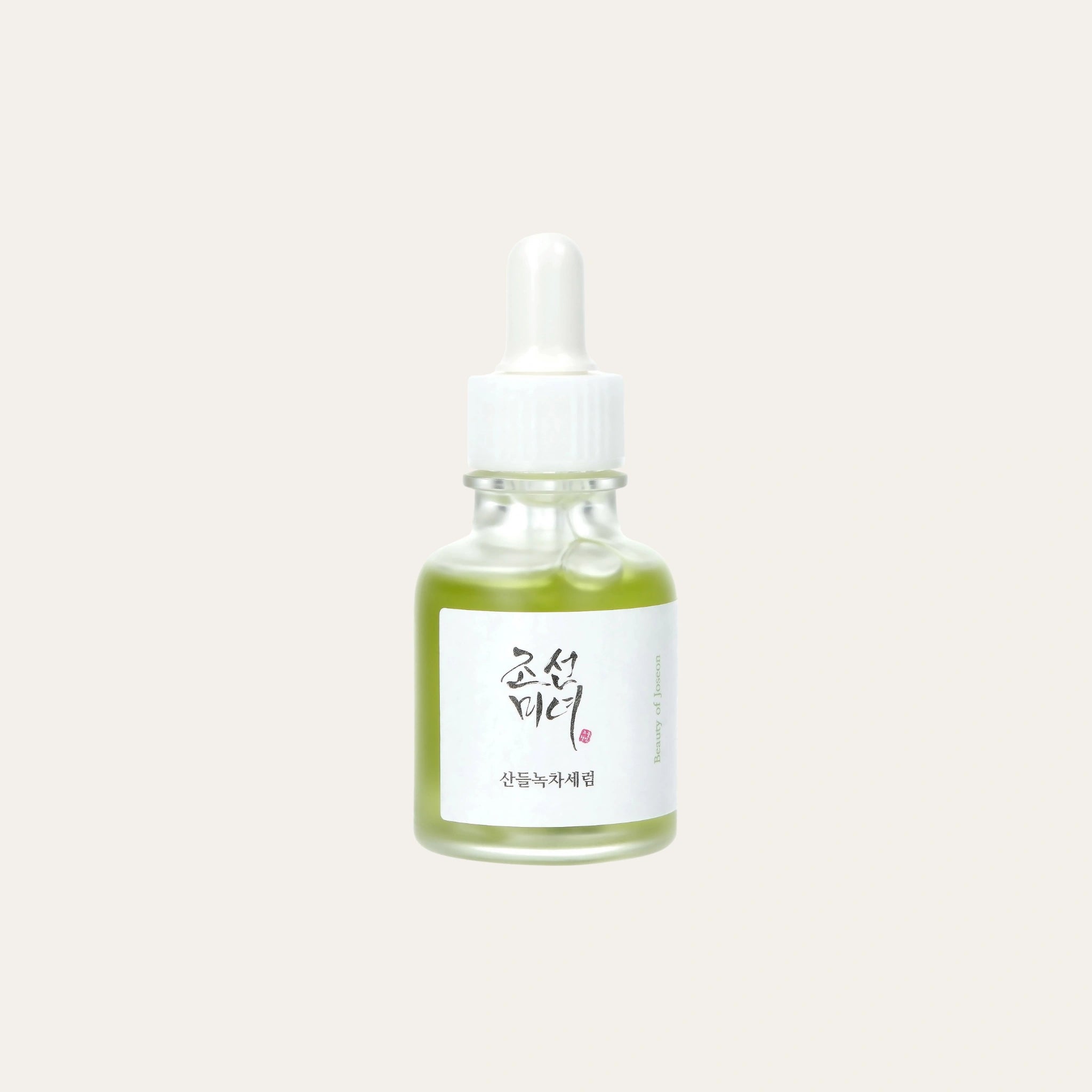 Beauty of Joseon Calming Serum Green Tea + Panthenol rauhoittaa ja kosteuttaa ihoa, vähentäen punoitusta ja ärsytystä.