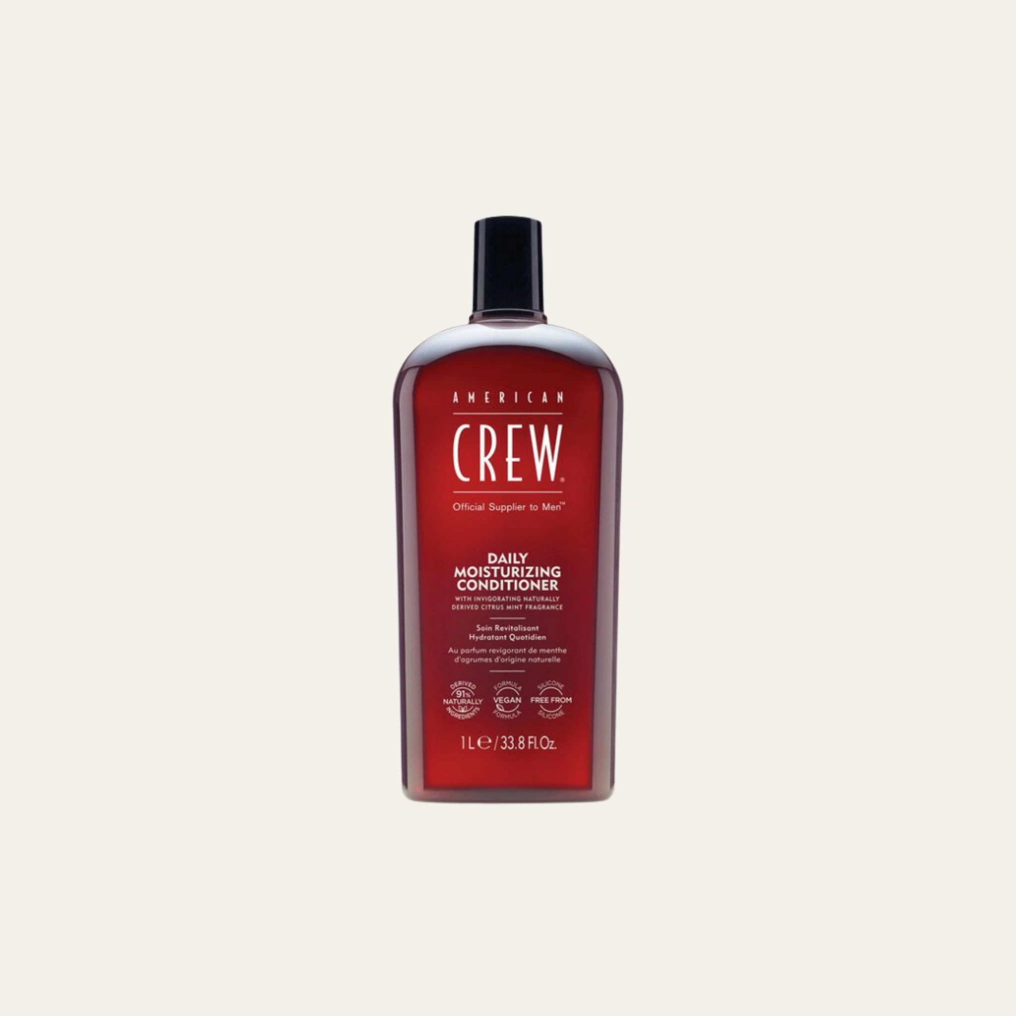 American Crew Daily Moisturizing Conditioner kosteuttaa ja ravitsee hiuksia. Kevyt hoitoaine tekee hiuksista pehmeät ja helposti käsiteltävät.