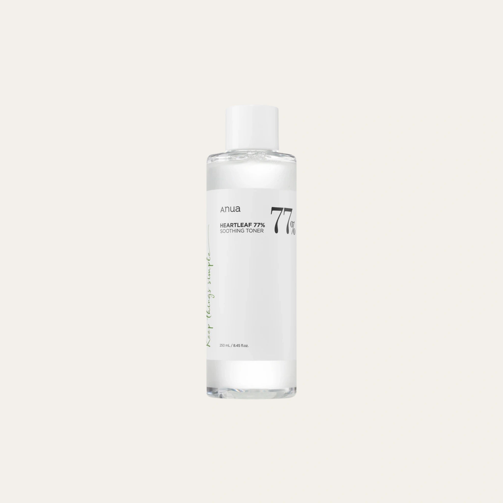ANUA Heartleaf 77% Soothing Toner rauhoittaa ja kosteuttaa ihoa, vähentäen punoitusta ja ärsytystä kaikilla ihotyypeillä.