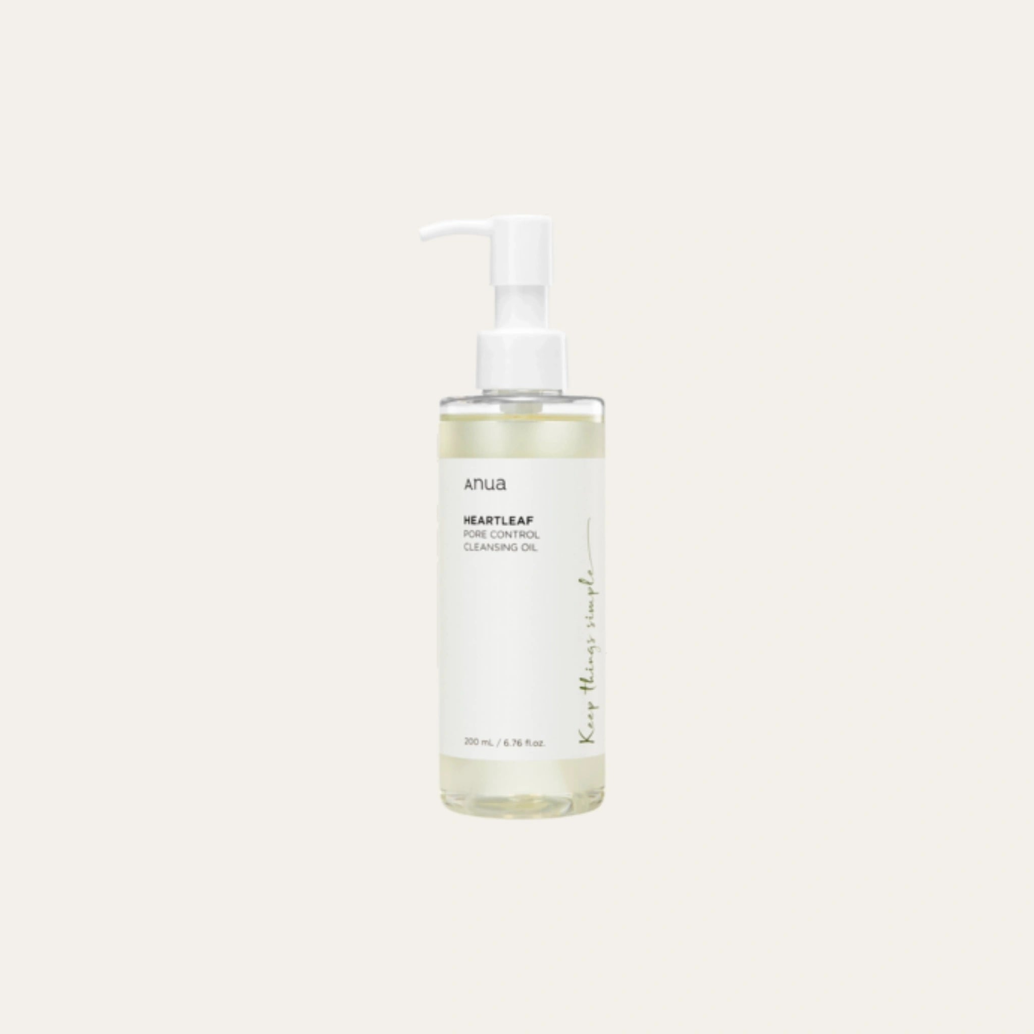 ANUA Heartleaf Pore Control Cleansing Oil poistaa epäpuhtaudet ja lian, jättäen ihon puhtaaksi ja tasapainoiseksi ilman kuivuutta.